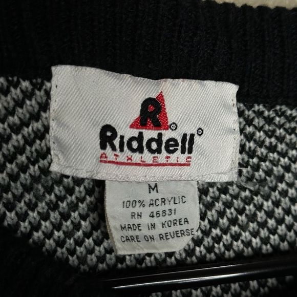 Vintage 90s Raiders Riddell Sweater Medium - Picture 3 of 3